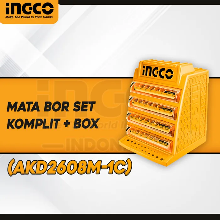 AKD2608M-1C - (MATA BOR SET KOMPLIT + BOX)