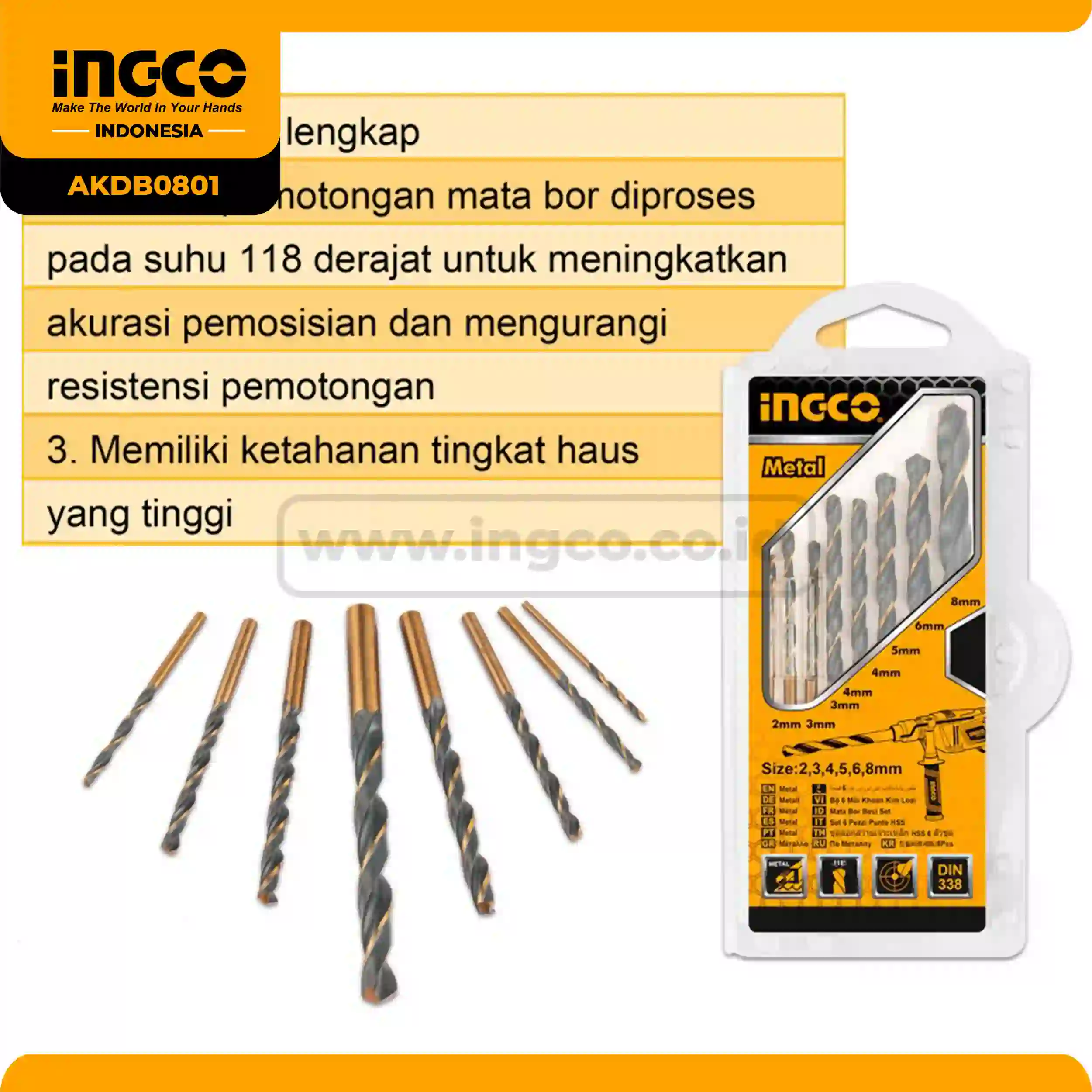 AKDB0801 - MATA BOR BESI SET 8PCS !