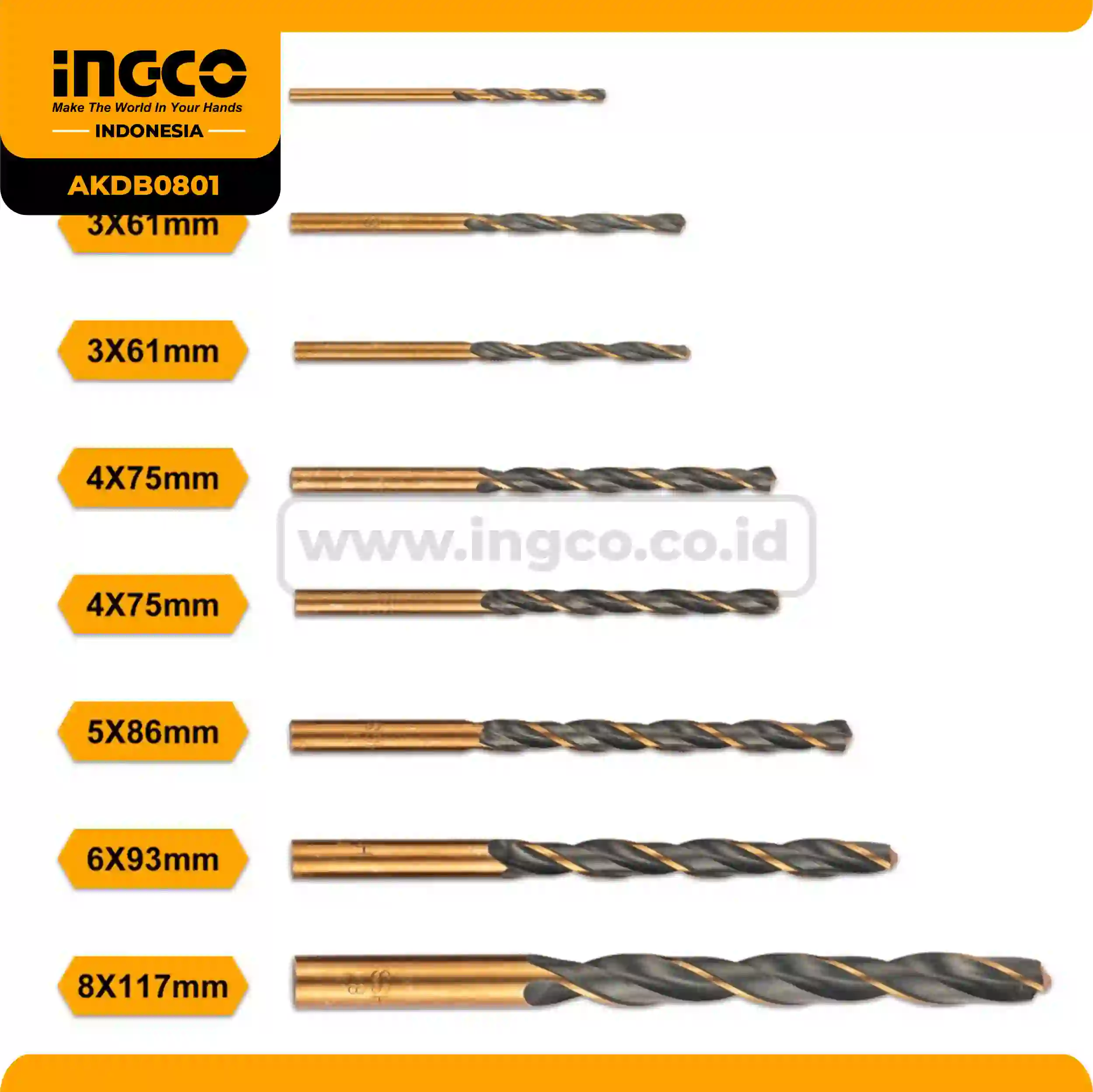 AKDB0801 - MATA BOR BESI SET 8PCS !