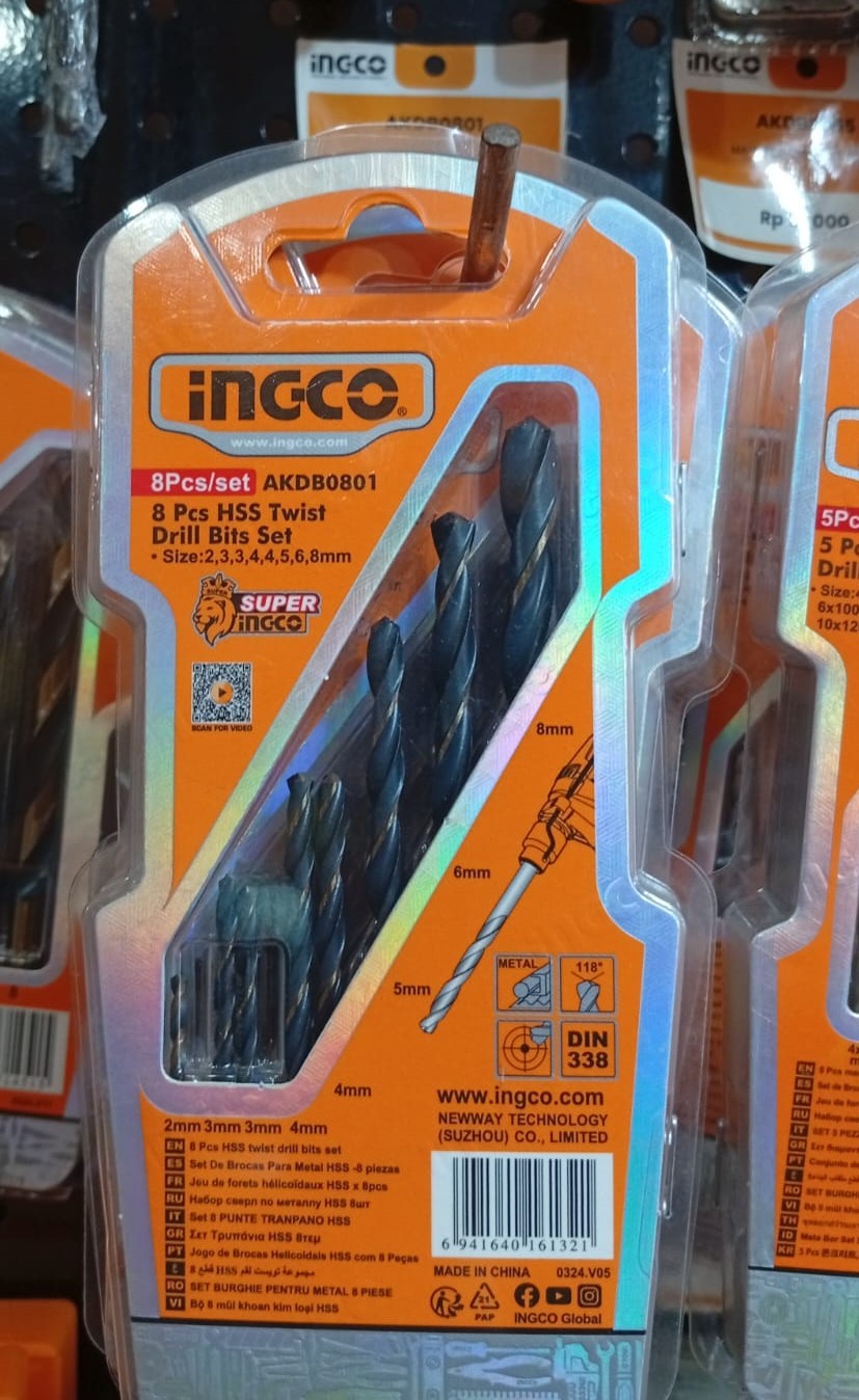 AKDB0801 - MATA BOR BESI SET 8PCS !