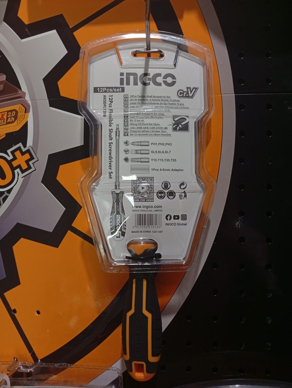 AKSDFL1208 - (OBENG FLEKSIBEL BITS SET 12 PCS)