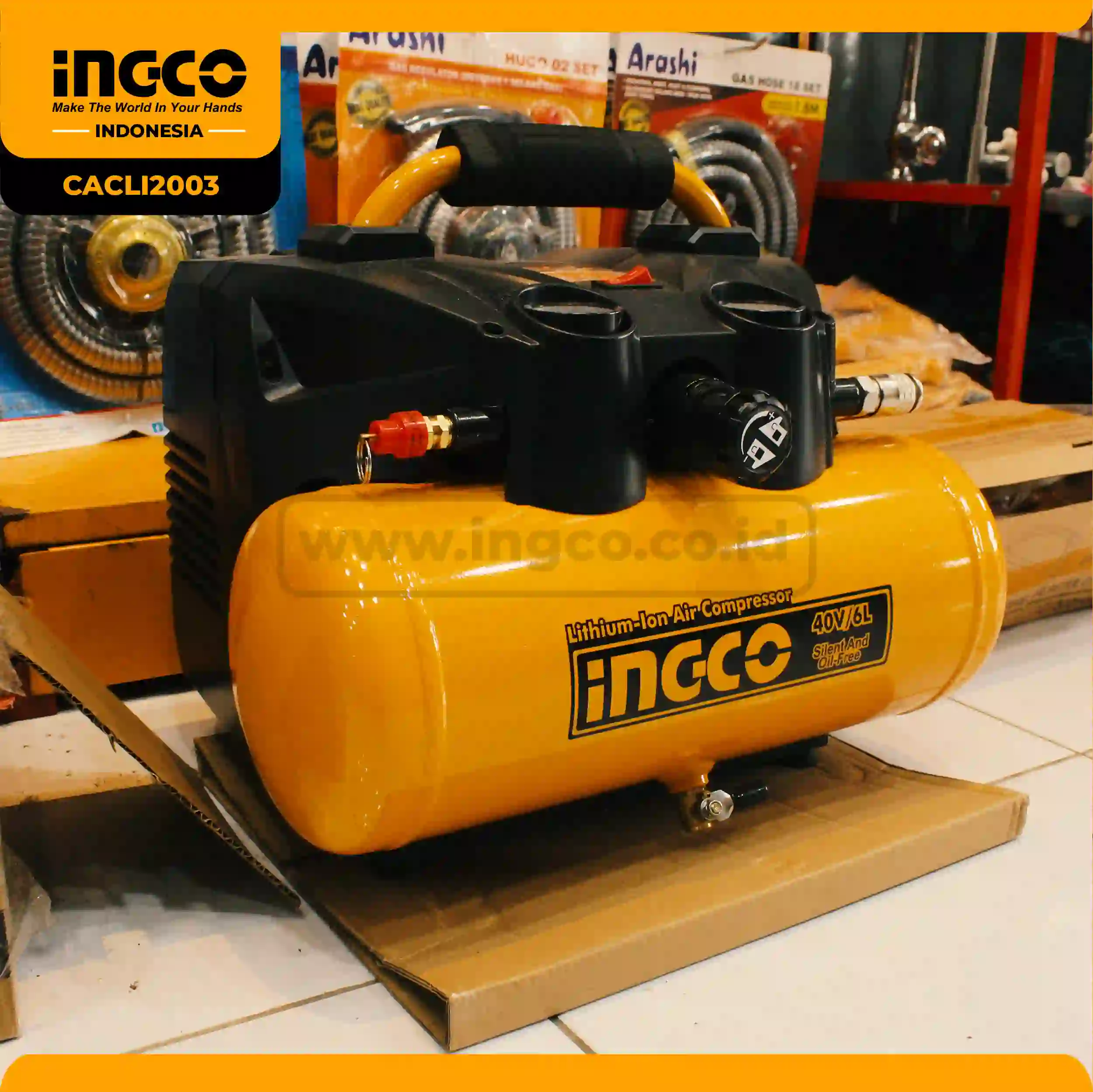 CACLI2003 - KOMPRESOR LITHIUM 40V (6 LTR)