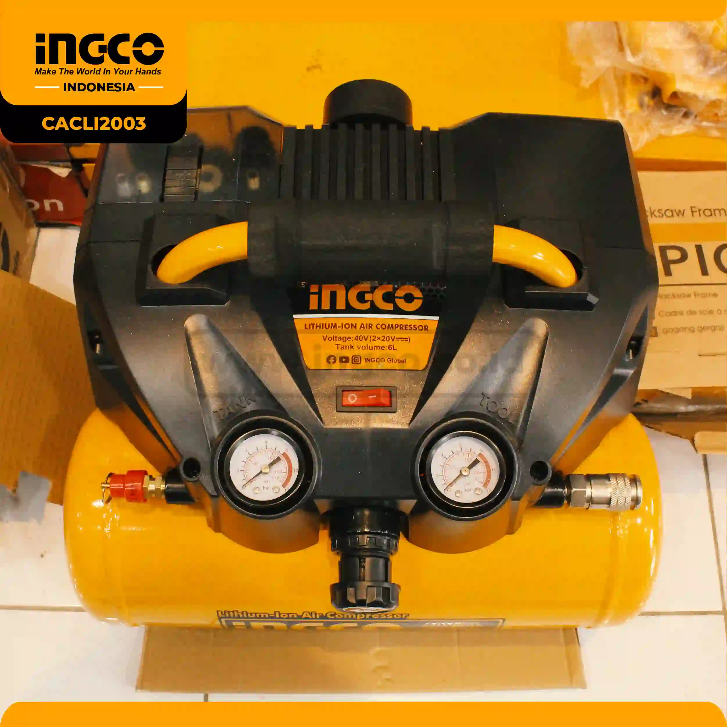 CACLI2003 - KOMPRESOR LITHIUM 40V (6 LTR)