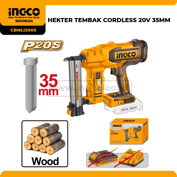 CBNLI2005 - HEKTER TEMBAK CORDLESS 20V 35MM