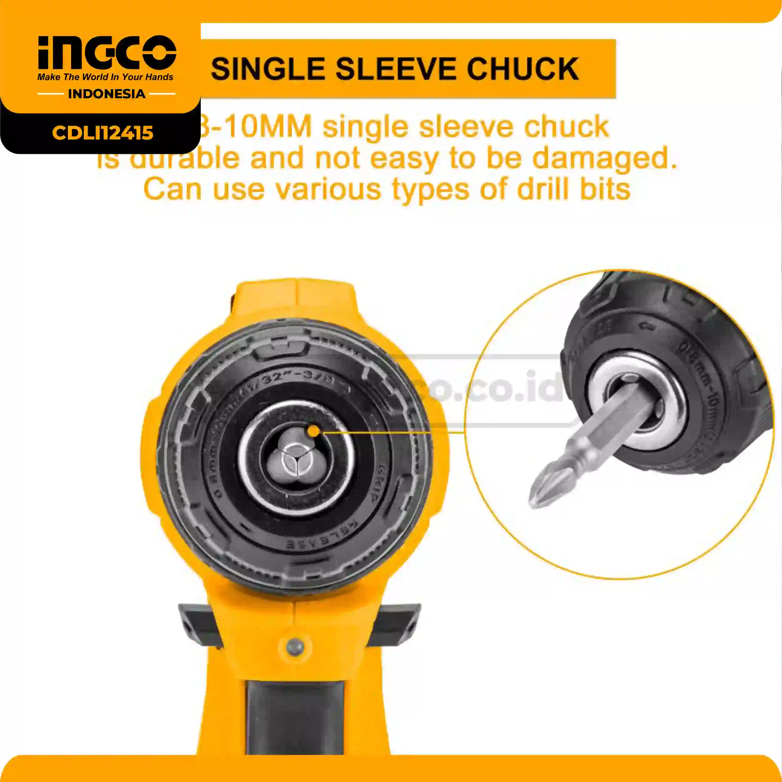 CDLI200215 - MESIN BOR CORDLESS 20V INDUSTRIAL (2B & 1FC) => CDLI200518