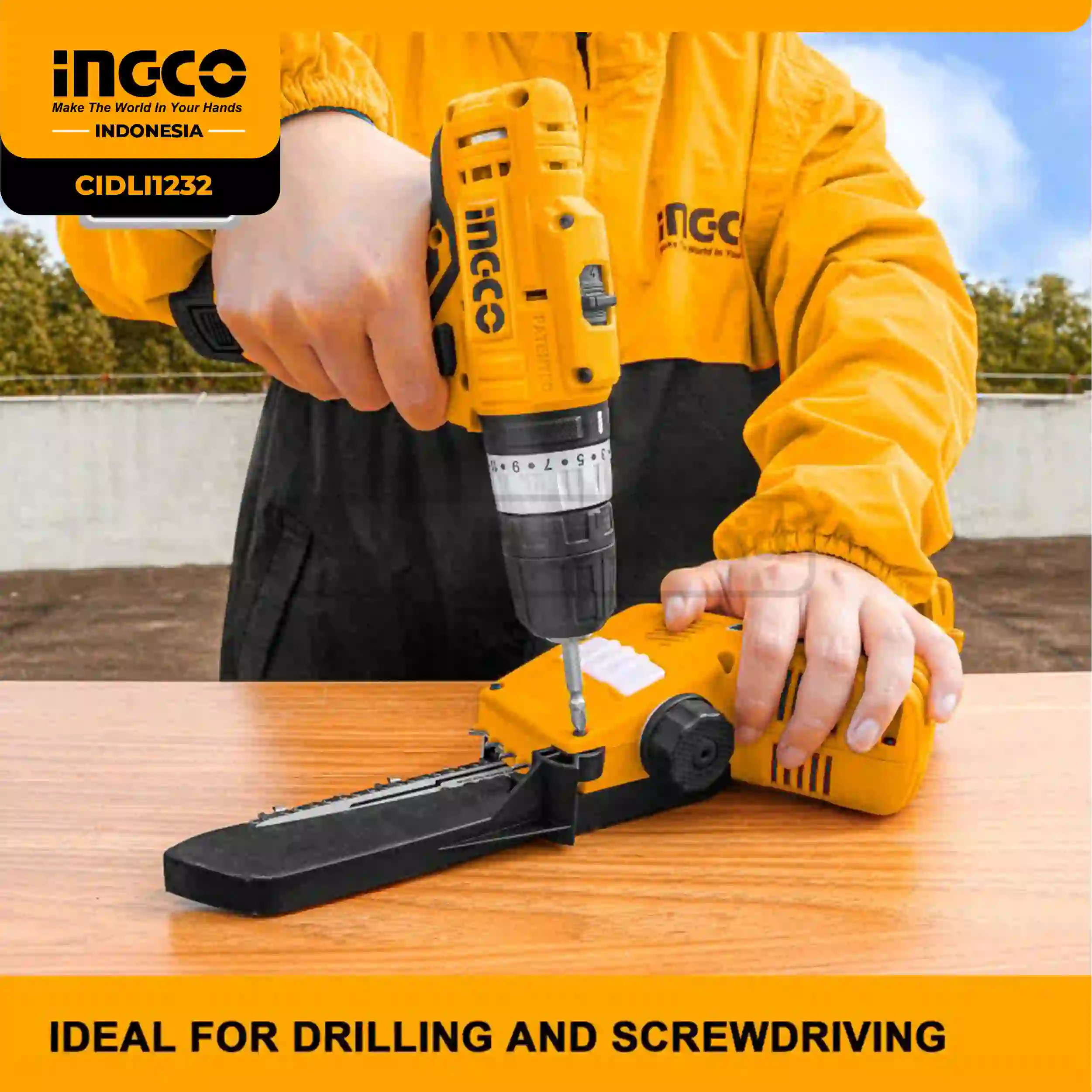 CIDLI1232 - (MESIN BOR IMPACT CORDLESS 12V* (2B&1C)) => CIDLI12202