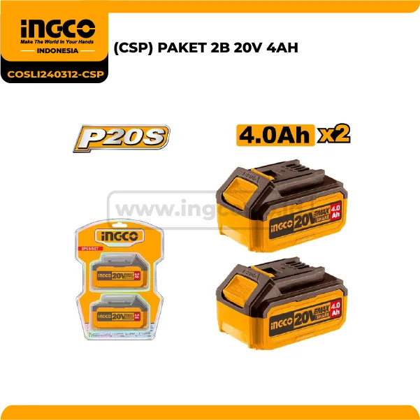COSLI240312-CSP - (PAKET 2B 20V 4AH)