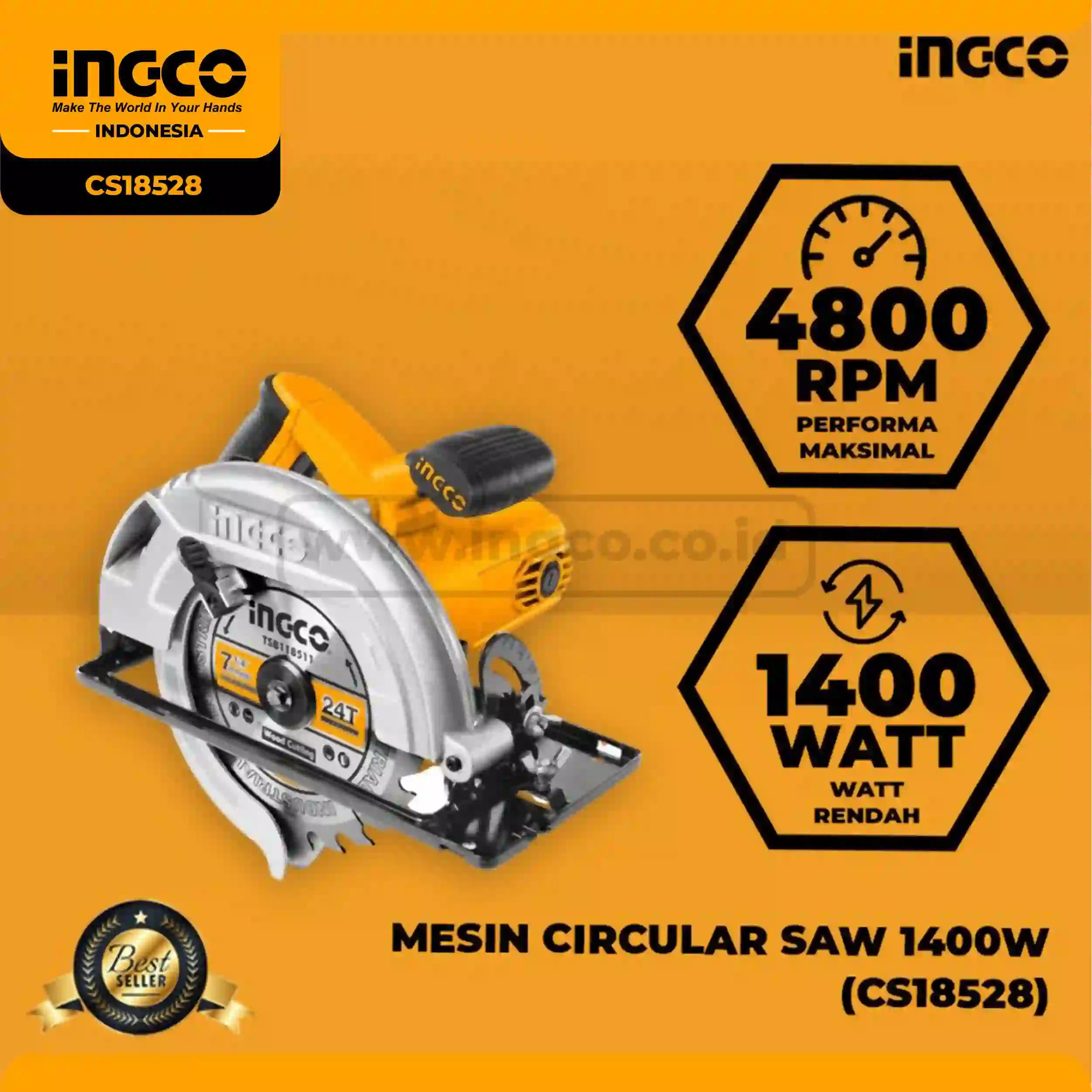 CS18528 - MESIN CIRCULAR SAW INDUSTRIAL 7'' ! => CS18538