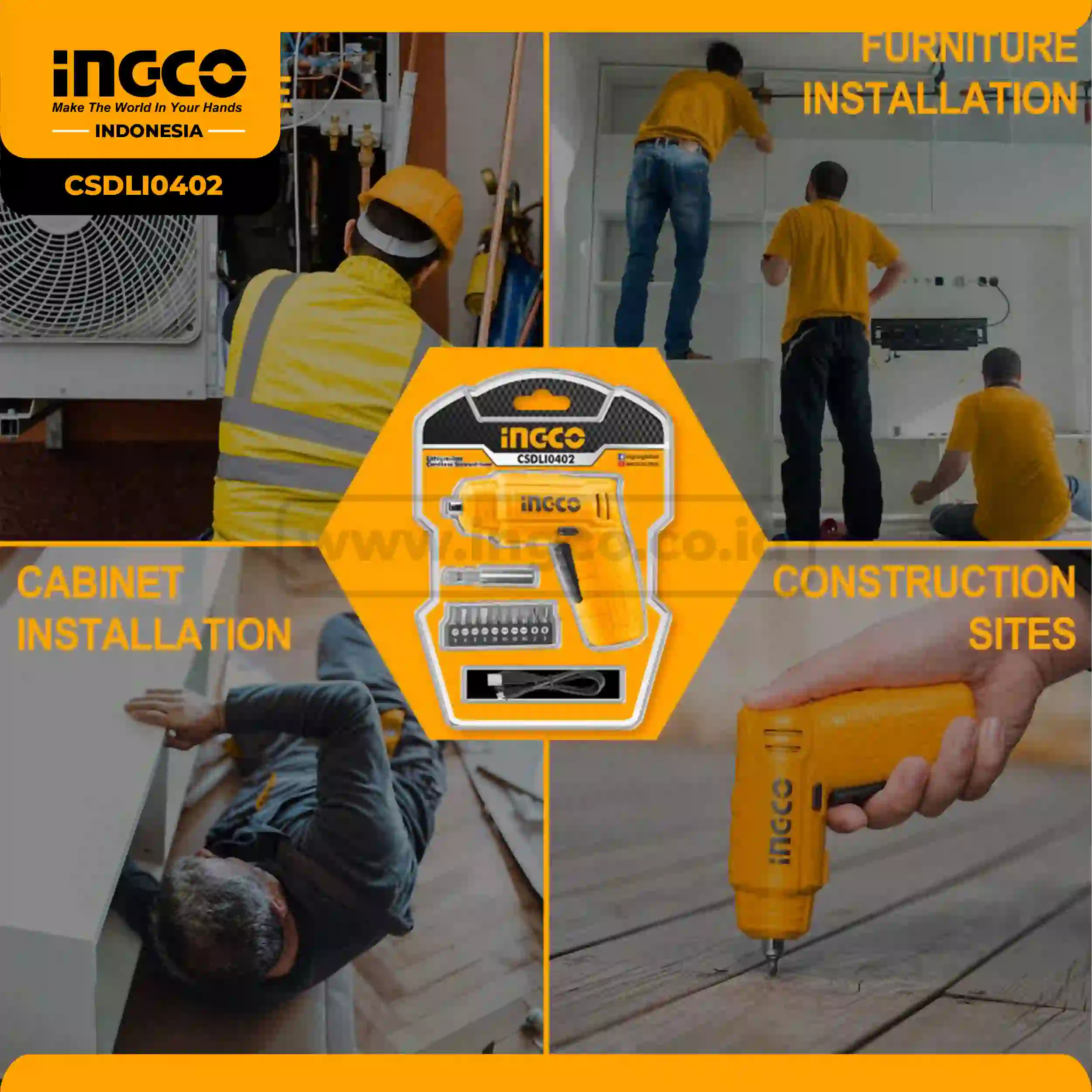 CSDLI0402 - MESIN OBENG CORDLESS ECO 4V 1/4