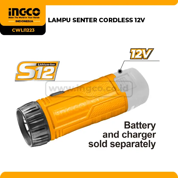 CWLI1223 - LAMPU SENTER CORDLESS 12V