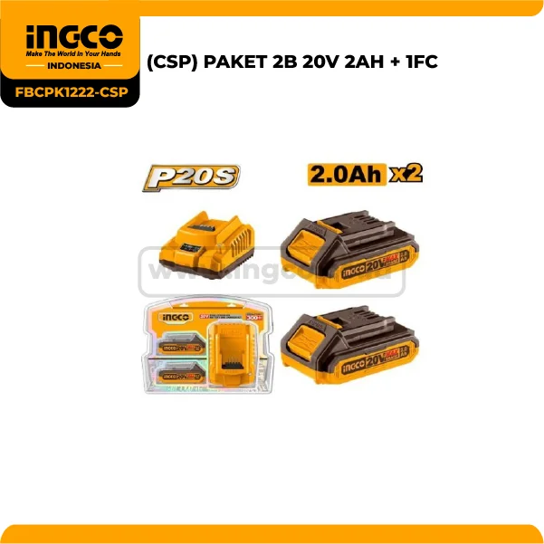 FBCPK1222-CSP - (PAKET 2B 20V 2AH + 1FC)