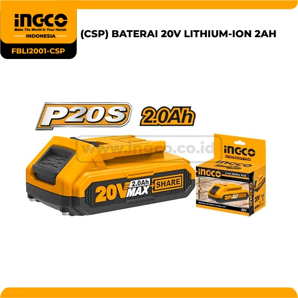 FBLI2001-CSP - (BATERAI 20V LITHIUM-ION 2AH *)