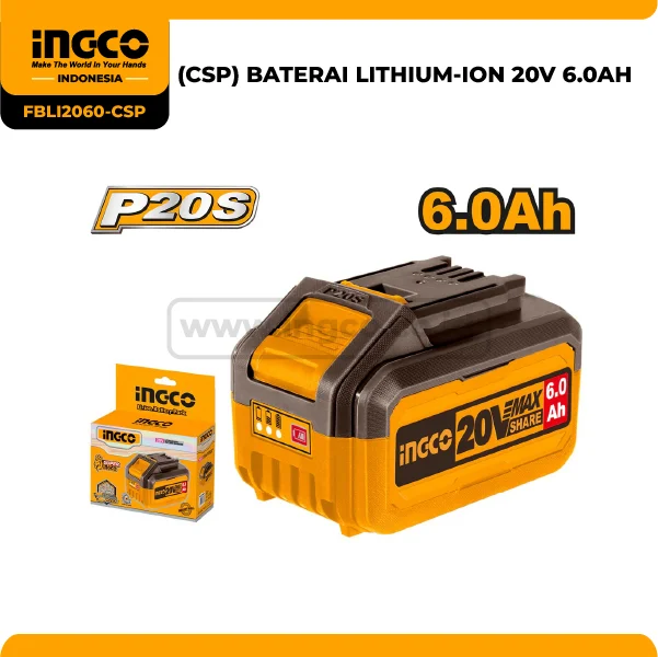 FBLI2060-CSP - (CSP) BATERAI LITHIUM-ION 20V 6.0AH