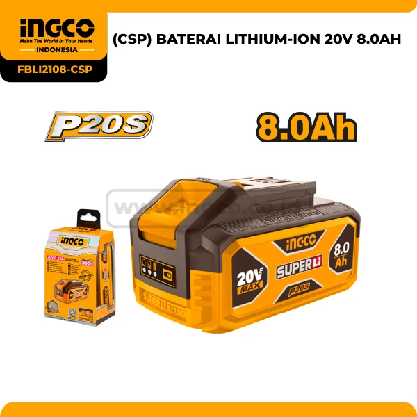 FBLI2108-CSP - (CSP) BATERAI LITHIUM-ION 20V 8.0AH