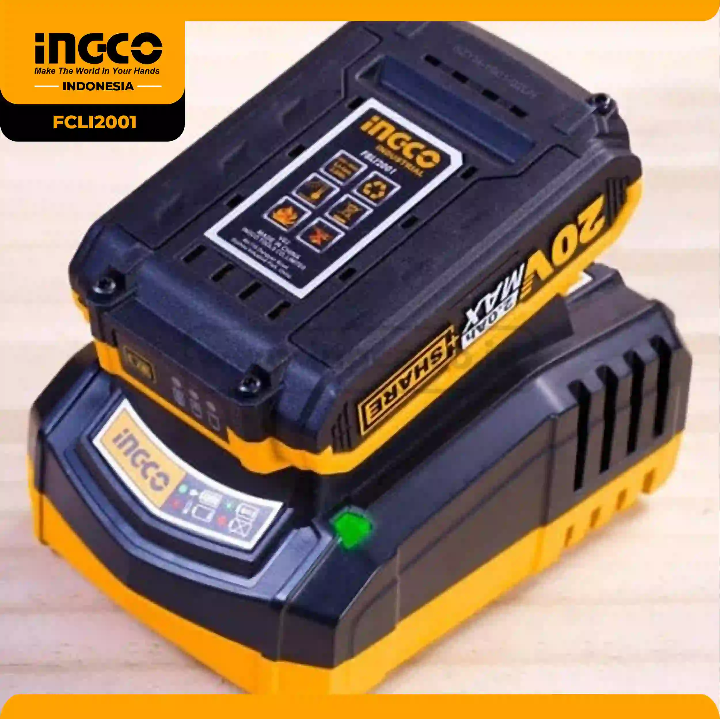 FCLI2001 - FAST CHARGER LITHIUM0ION 20V !