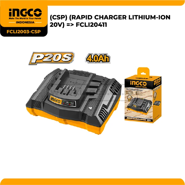 FCLI2003-CSP - (RAPID CHARGER LITHIUM-ION 20V => FCLI20411)