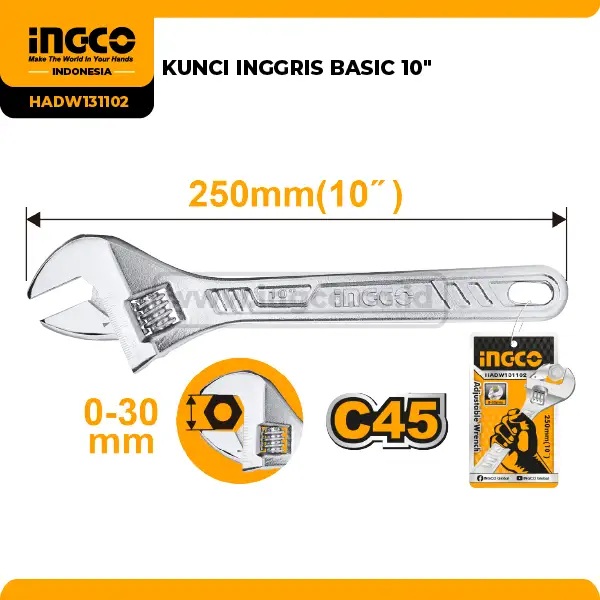KUNCI INGGRIS BASIC 10''