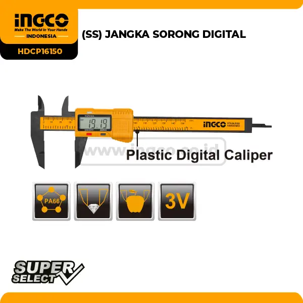 HDCP16150 - (SS) JANGKA SORONG DIGITAL PVC 6''