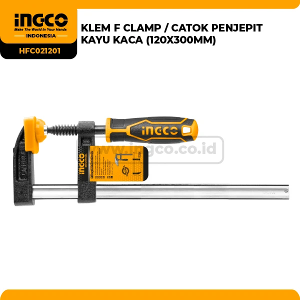 HFC021201 - (KLEM F CLAMP / CATOK PENJEPIT KAYU KACA (120X300MM))