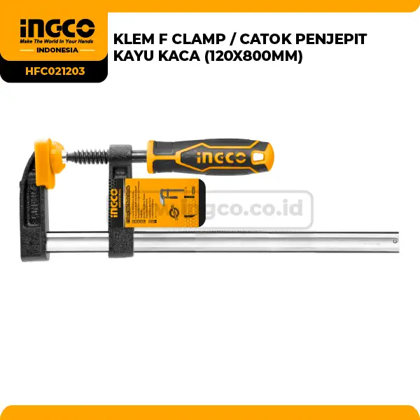 HFC021203 - (KLEM F CLAMP / CATOK PENJEPIT KAYU KACA (120X800MM))