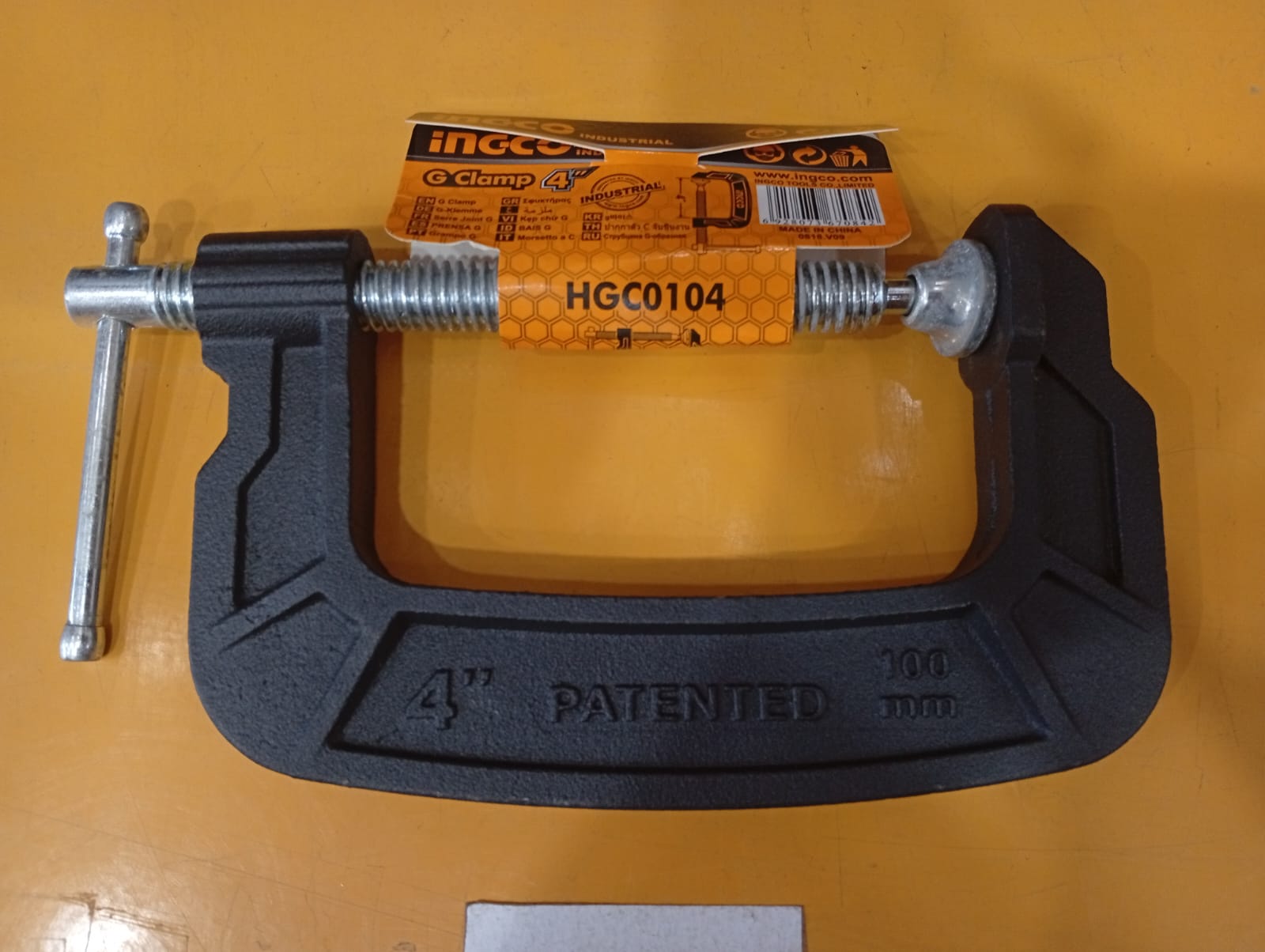 HGC0104 - (KLEM C / G CLAMP / ALAT PRESS KAYU BESI 4'')