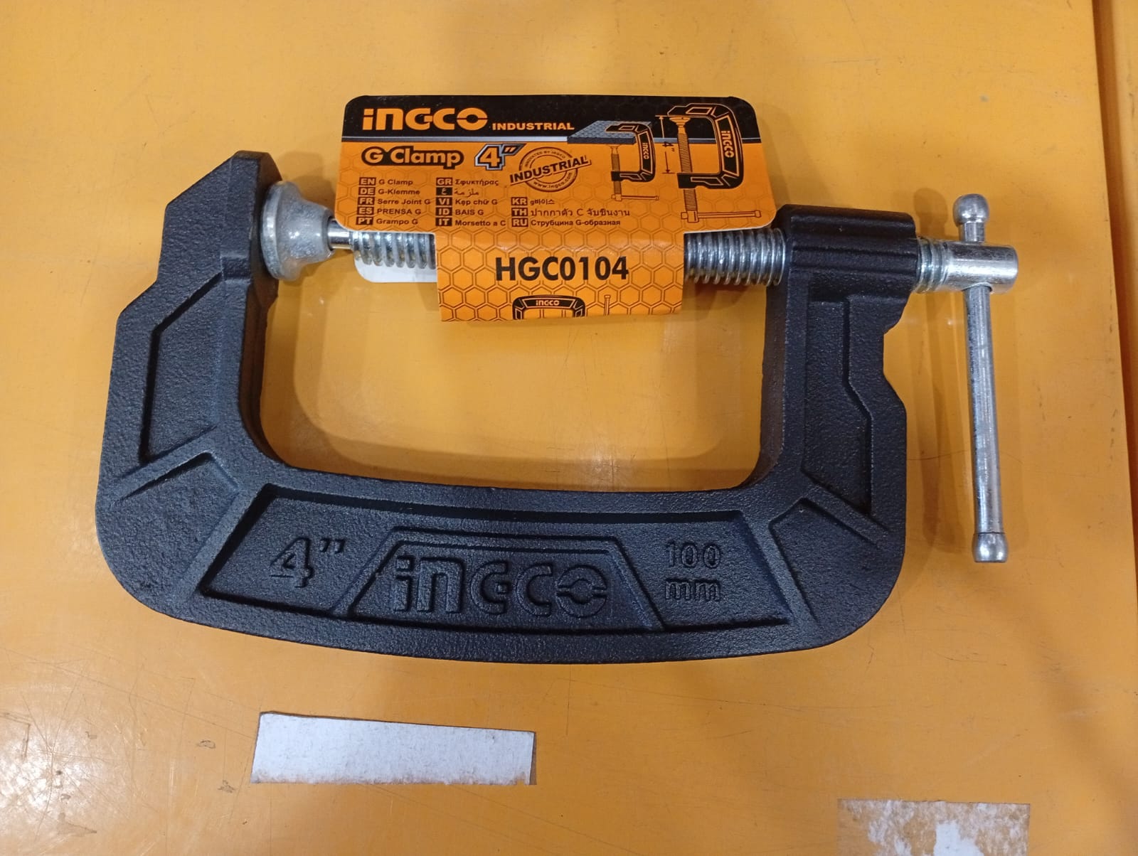HGC0104 - (KLEM C / G CLAMP / ALAT PRESS KAYU BESI 4'')