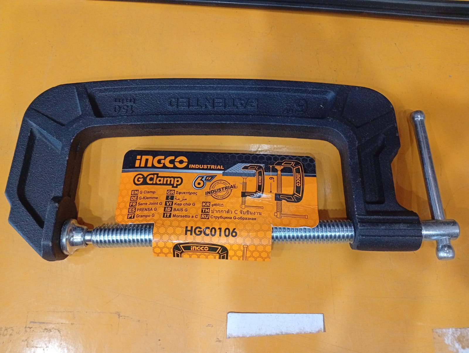 HGC0106 - (KLEM C / G CLAMP / ALAT PRESS KAYU BESI 6'')