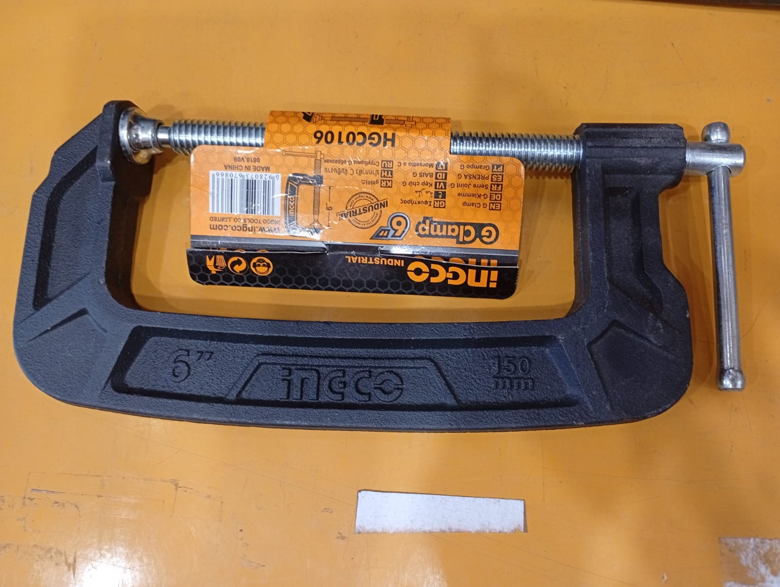 HGC0106 - (KLEM C / G CLAMP / ALAT PRESS KAYU BESI 6'')