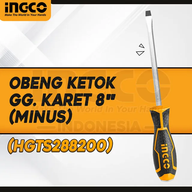 HGTS288200 - (OBENG KETOK GAGANG KARET 8'' (-)) => HGTS688200