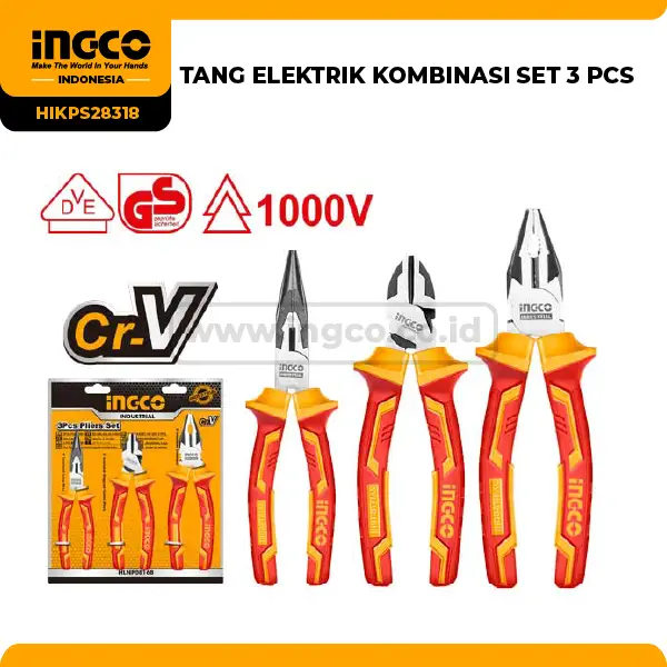 HIKPS28318 - (TANG ELEKTRIK KOMBINASI SET 3 PCS)