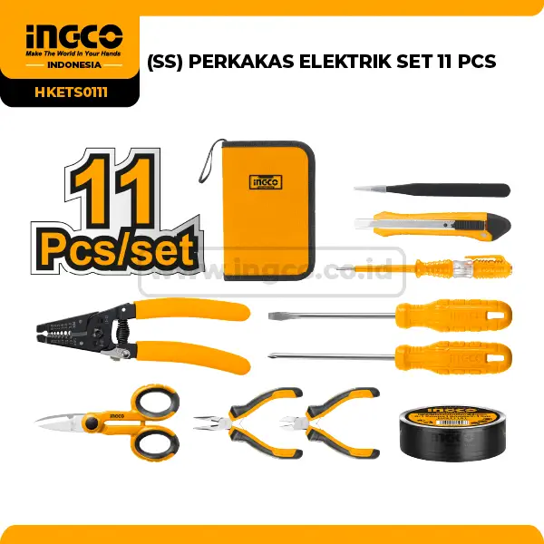 HKETS0111 - PERKAKAS ELEKTRIK SET 11 PCS => HKTH20809
