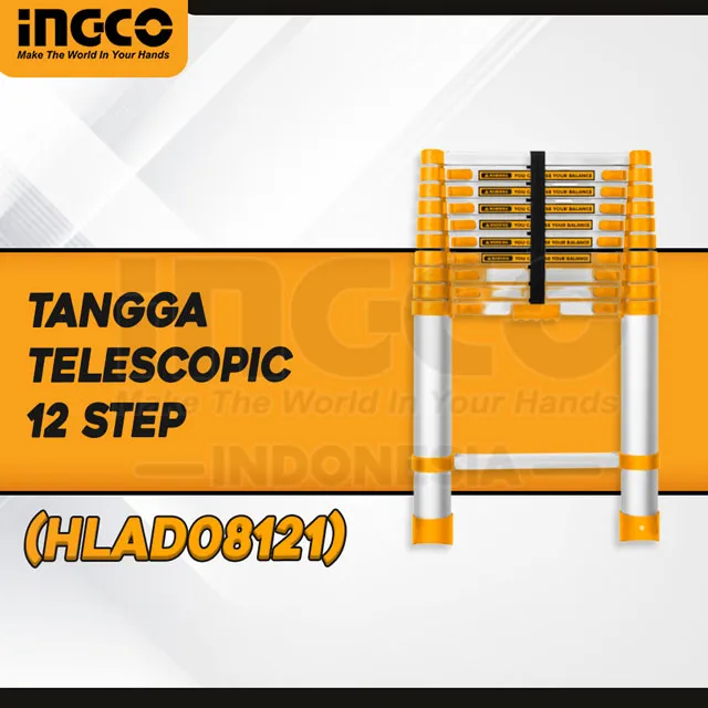 HLAD08121 - (TANGGA TELESCOPIC 12 STEP *)
