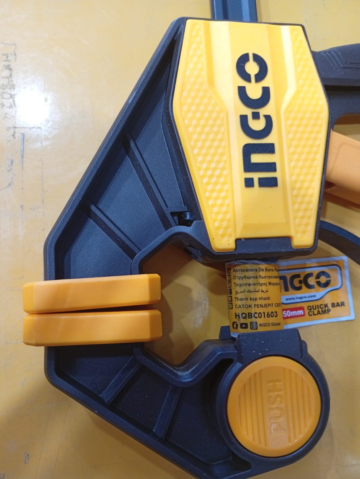 HQBC01603 - QUICK BAR CLAMP / CATOK PENJEPIT KAYU KACA (63X450MM)