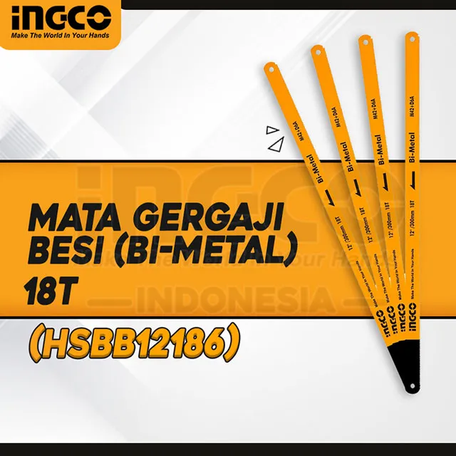HSBB12186 - (MATA GERGAJI BESI (BI-METAL) 18T *)