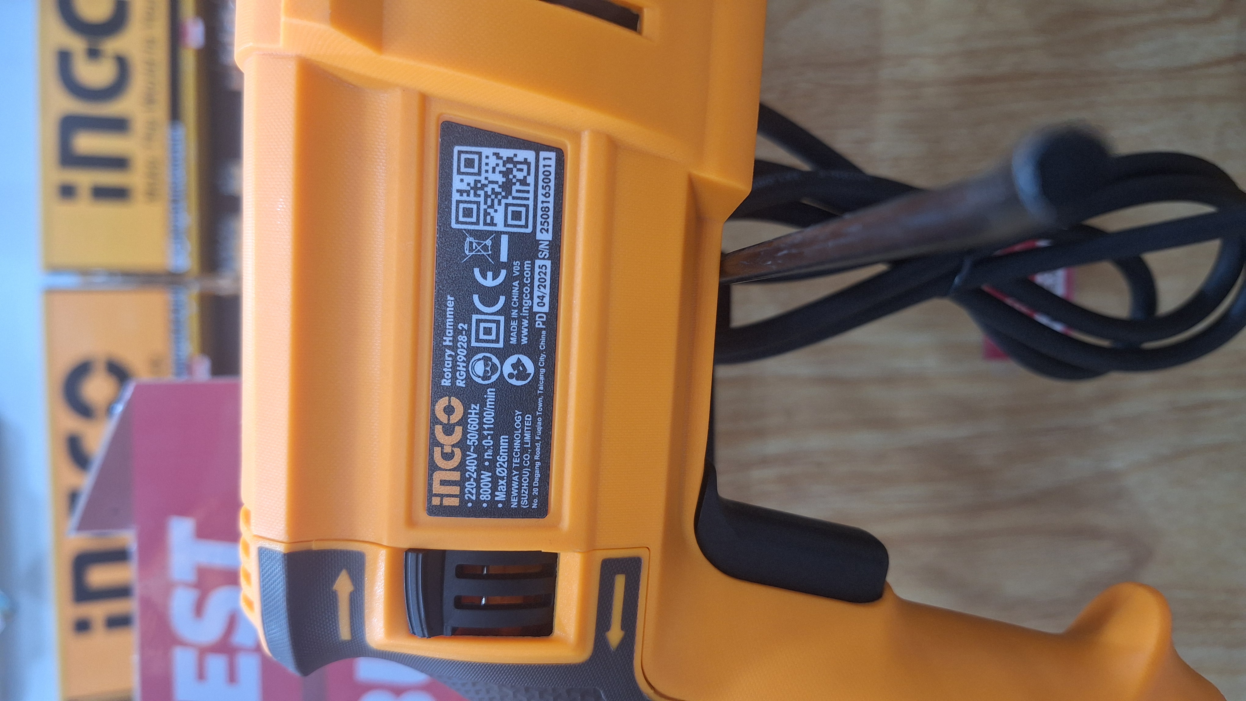 RGH9028-2-SE - (MESIN ROTARY 26MM 800W + ADAPTOR !)