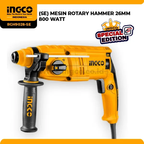 RGH9028-SE - (MESIN ROTARY HAMMER 26MM 800 WATT !)