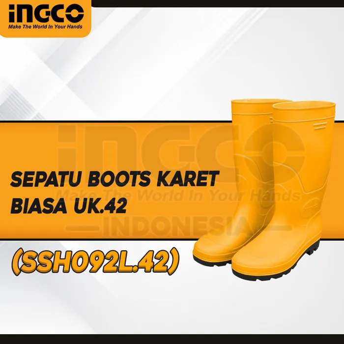 SSH092L.42 - (SEPATU BOOTS KARET BIASA UK.42)
