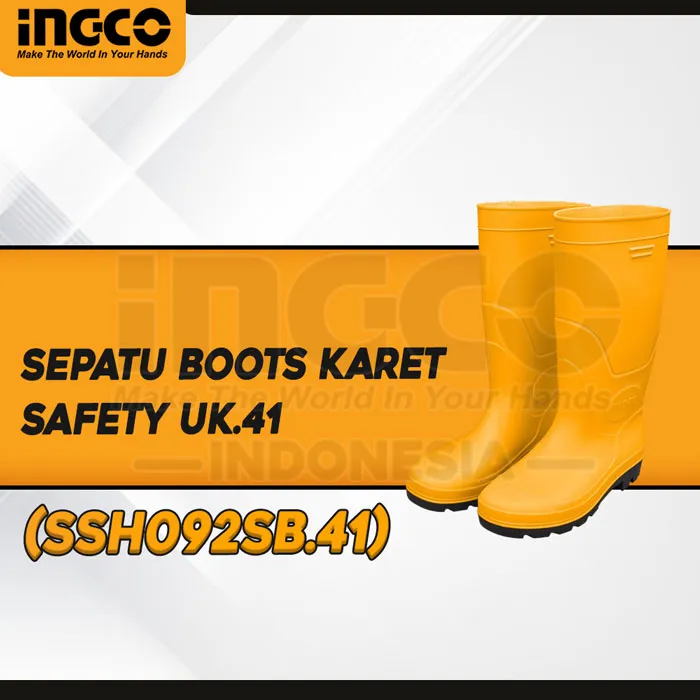 SSH092SB.41 - (SEPATU BOOTS KARET SAFETY UK.41)