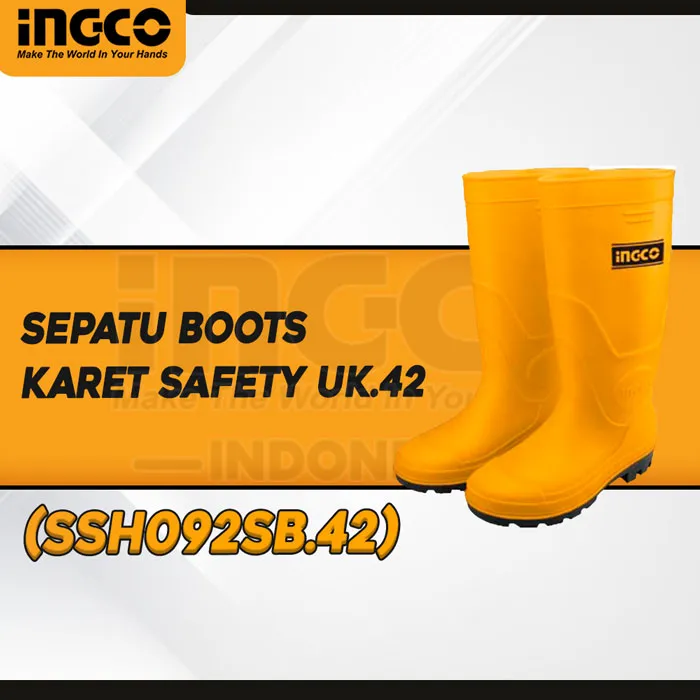 SSH092SB.42 - (SEPATU BOOTS KARET SAFETY UK.42)